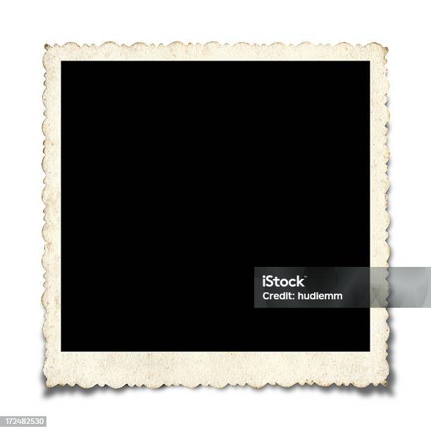 Blank Picture Frame Paper Textured Background Stock Photo - Download Image Now - Border - Frame, Photo Album, Photographic Print