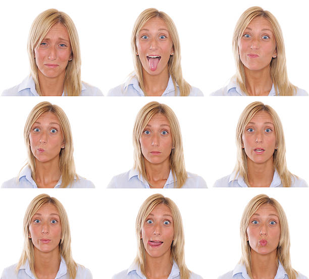 istock Female Facial Expressions Set 172482996