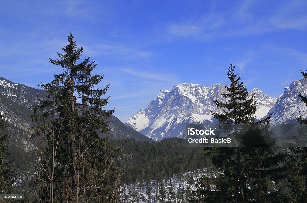 Panorama auf der Zugspitze - Lizenzfrei Alpen Stock-Foto