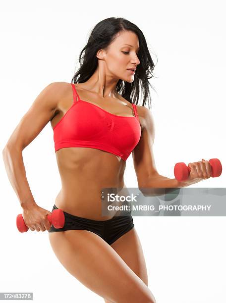 착용감 여자대표 실행연습 20-29세에 대한 스톡 사진 및 기타 이미지 - 20-29세, 건강한 생활방식, 근육 강화운동
