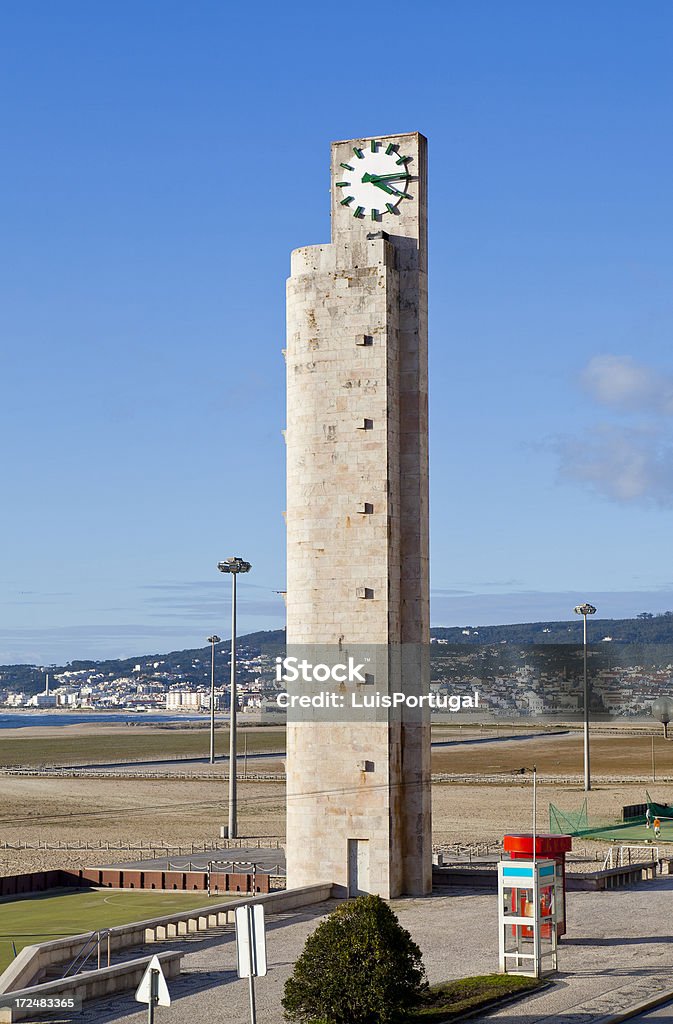 Orologio in Figueira da Foz - Foto stock royalty-free di Figueira da Foz