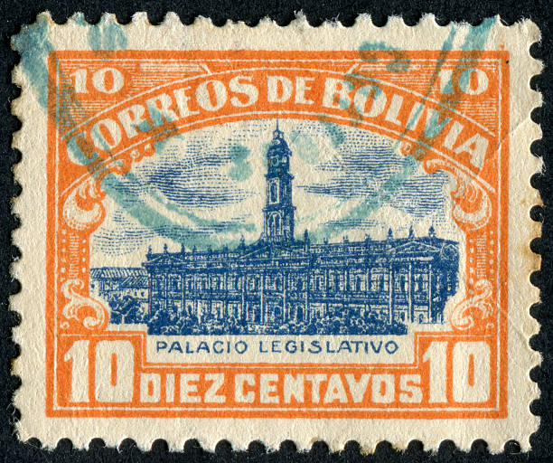 istock Legislative Palace, Bolivia Stamp 172483637