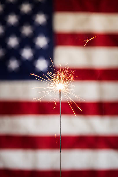istock Sparker and American Flag Vertical 172483725