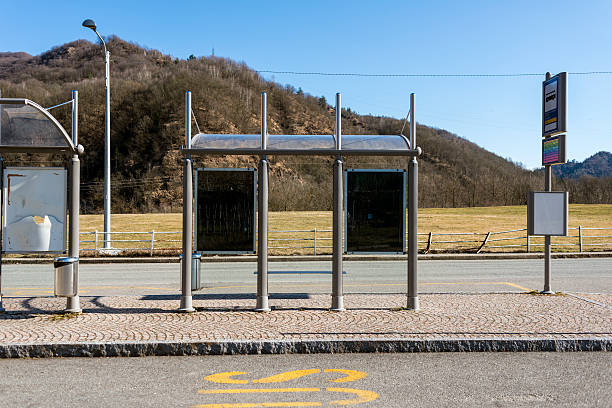 Bus stop in Italy
