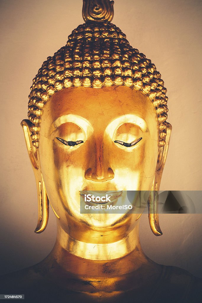 Bangcoc, estátua dourada - Foto de stock de Arcaico royalty-free