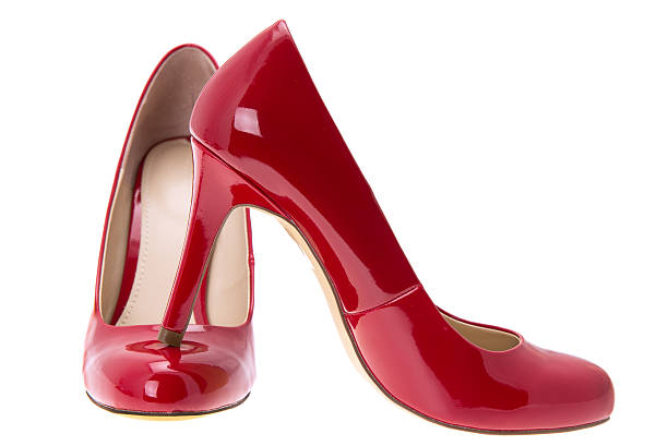 istock Ladies red high heel stiletto shoes 172484964
