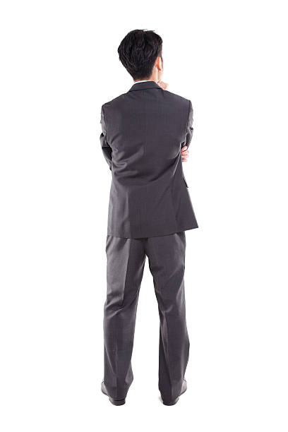 istock Back of a Businessman Thinking 172485018