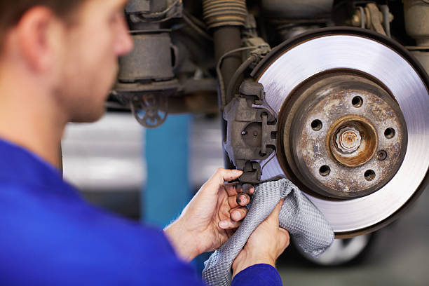 istock Cleaning the brake plate 172485330