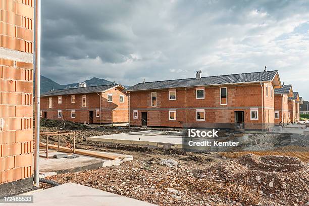 Gebäude Row Houses In Europa Stockfoto und mehr Bilder von Baustelle - Baustelle, Österreich, Arbeitsstätten