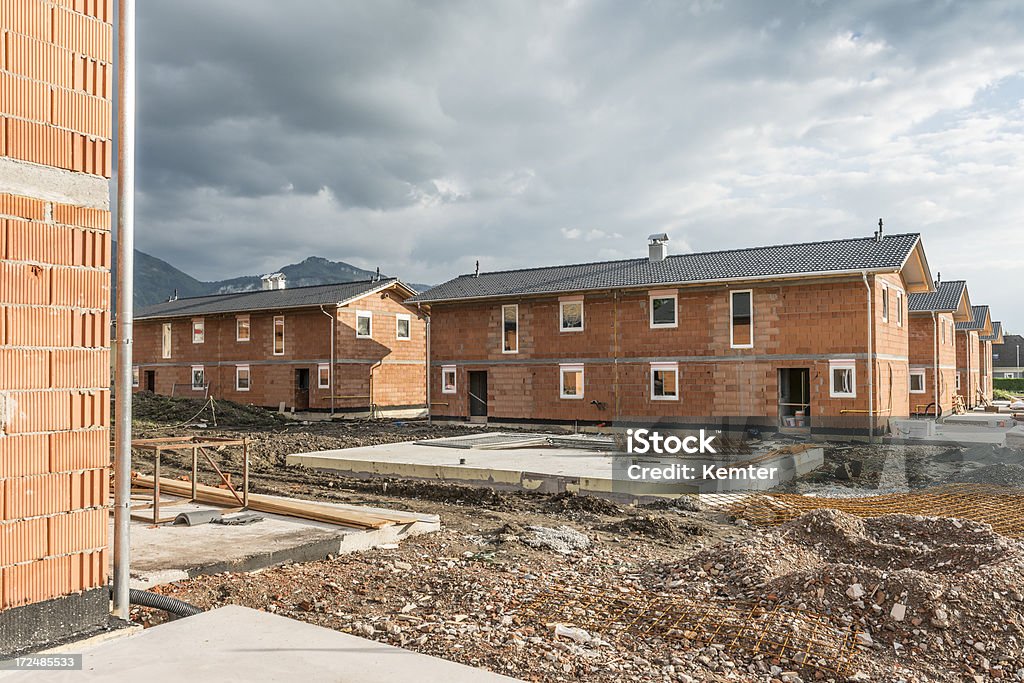 Здание row houses в Центральной Европе - Стоковые фото Австрия роялти-фри
