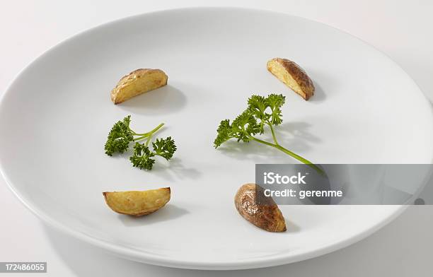 Garnish Plate Stock Photo - Download Image Now - Cooked, Crockery, Food and Drink