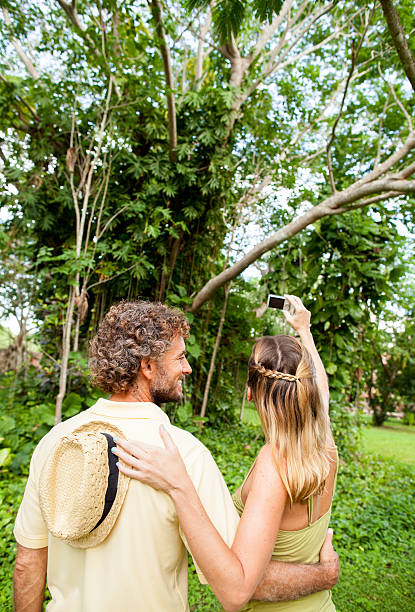 istock Caucasian couple exploring nature 172486131