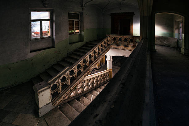 istock Stairway in abandoned European castle 172486545