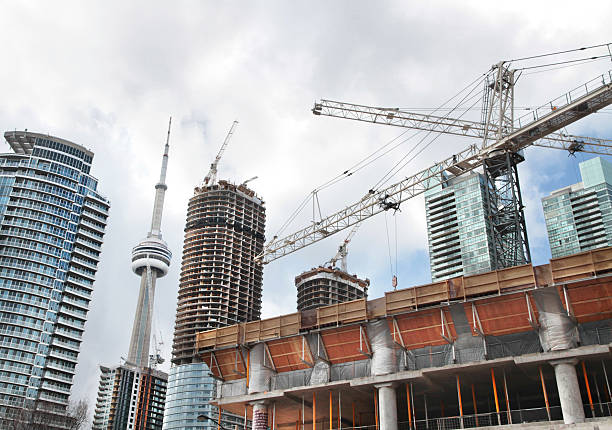 Toronto en construcción - foto de stock