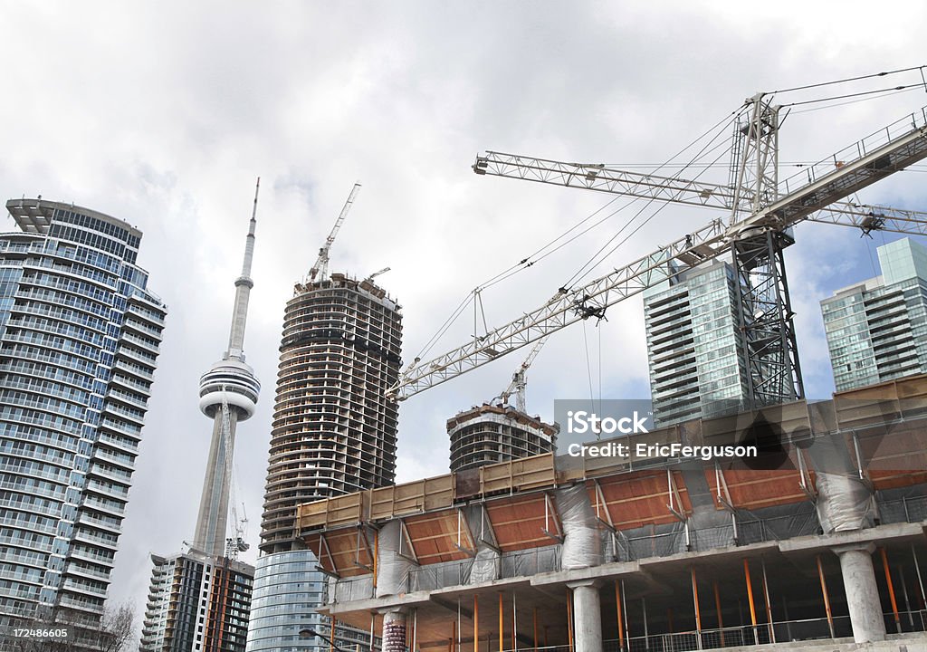 Toronto en cours de Construction - Photo de Toronto libre de droits