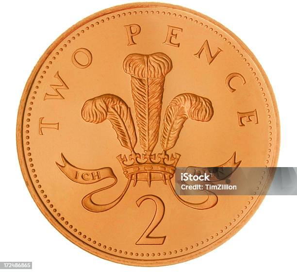 British Two Pence Coin Stock Photo - Download Image Now - British Coin, British Culture, British Currency
