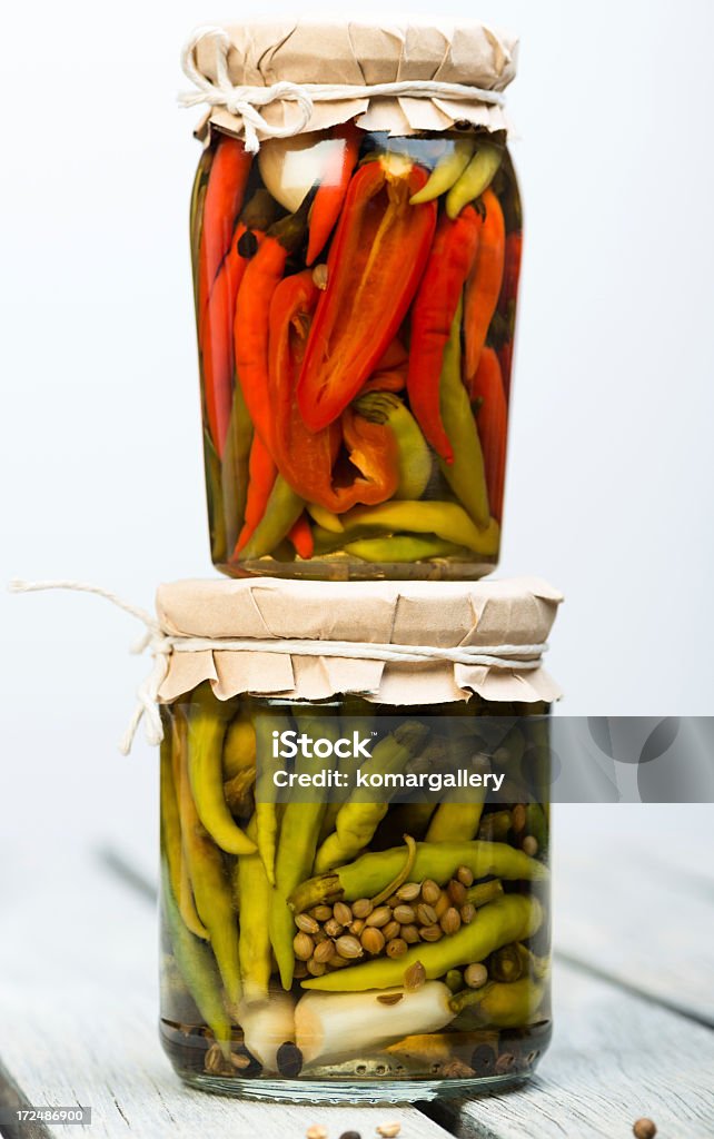 Peperoncino Cetriolino - Foto stock royalty-free di Aceto