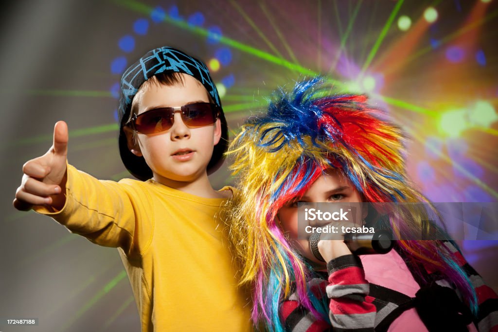 Disco les enfants - Photo de Danser le disco libre de droits