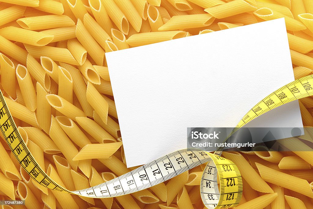 Pasta und Rezeptkarte - Lizenzfrei Abnehmen Stock-Foto