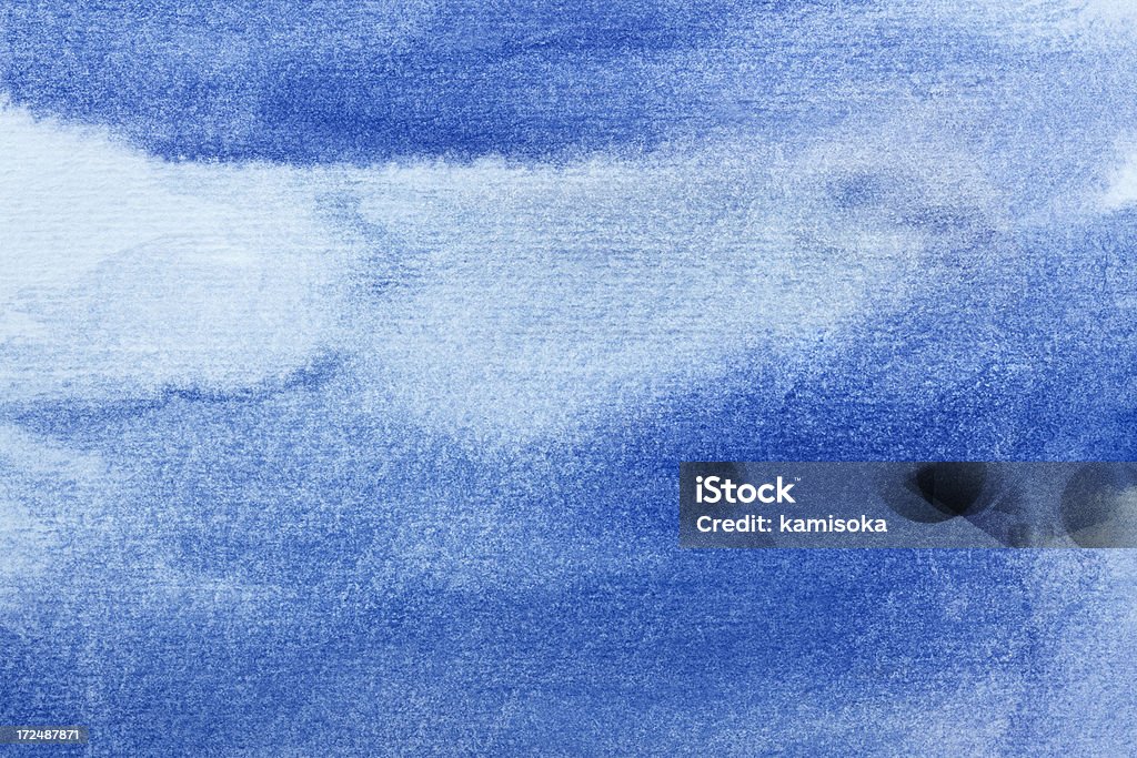 Watercolored fundo em azul - Royalty-free Azul Ilustração de stock