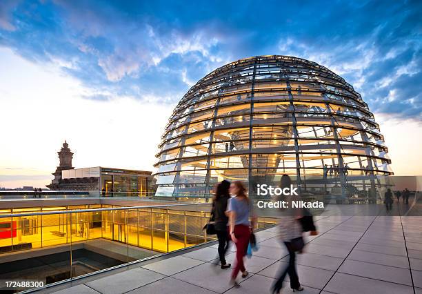 Reichstag Dome Berlin Stock Photo - Download Image Now - Berlin, The Reichstag, People