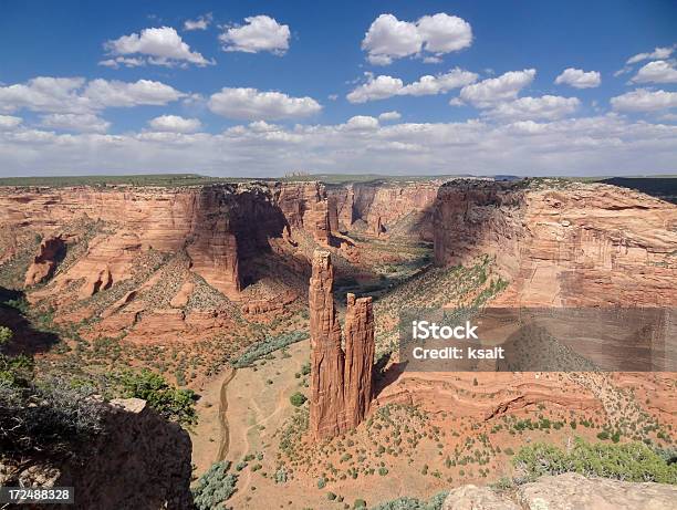 Spider Rock Canyon De Chelly Arizona Stock Photo - Download Image Now - Arid Climate, Arizona, Beauty In Nature