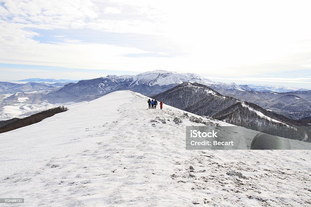 Groupe de randonneurs vers le sommet de la montagne - Photo de Accessoire libre de droits