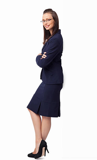 istock Smart Female Professional Standing With Arms Crossed - Isolated 172488814