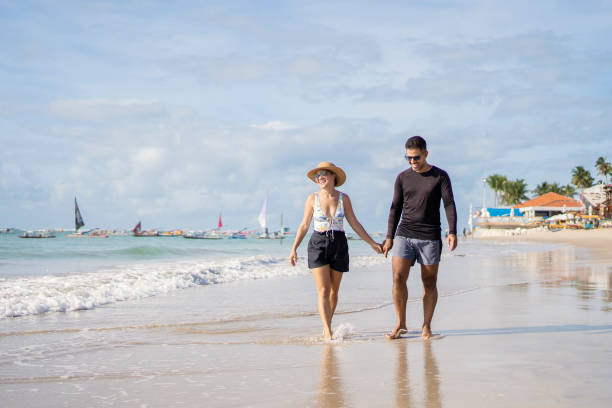 istock Beautiful couple on Brazilian beach 1724974279
