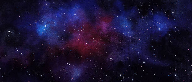 istock Cosmic illustration. Beautiful colorful space background. Watercolor Cosmos 1724981681