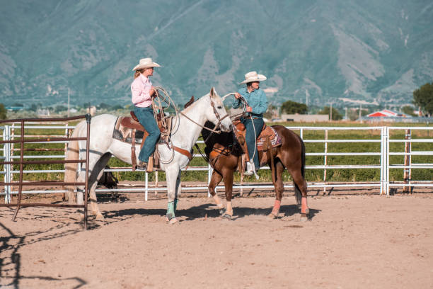 istock Cowgirls Steer Roping 1724998550