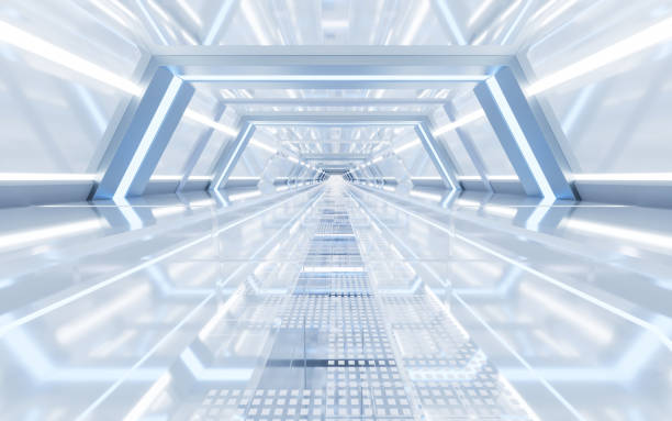 istock White empty tunnel, futuristic tunnel, 3d rendering. 1725009777