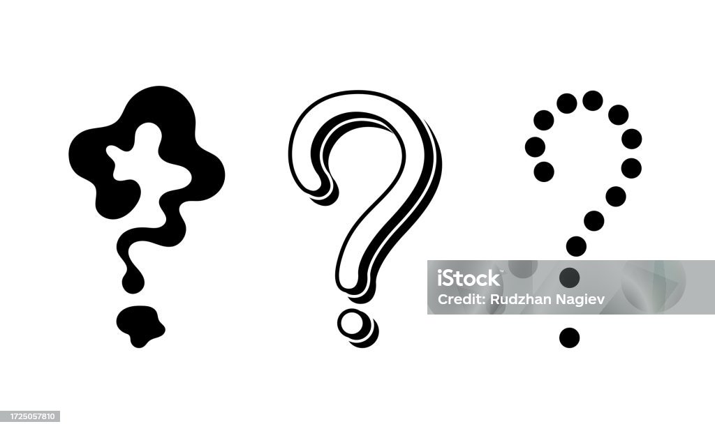 Question Marks Vector Line Set Stock Illustration - Download Image Now ...