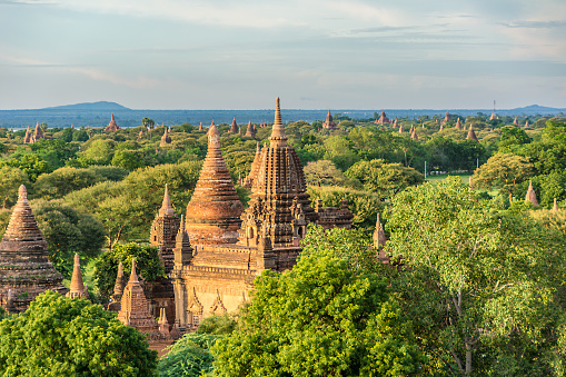 Pagoda landscape the Temples of Bagan(Pagan), Mandalay, Myanmar