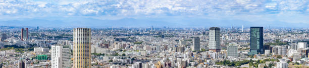istock Tokyo skyscrapers with beautiful sunlight 1725077096