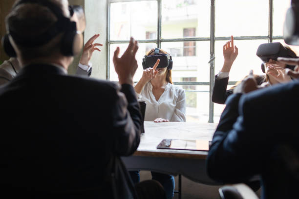 istock Multicultural Team in VR Business Meeting 1725079604
