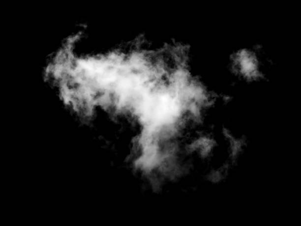istock Textured Smoke,Abstract white,isolated on black background 1725105987
