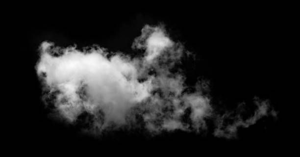 istock Textured Smoke,Abstract white,isolated on black background 1725105988