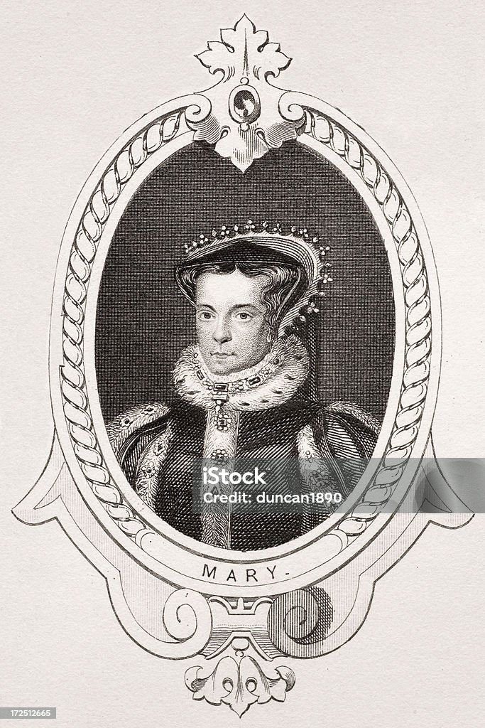 Rainha Maria I - Royalty-free Moldura - Composição Ilustração de stock