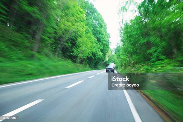 Forest Road Stock Photo - Download Image Now - Blurred Motion, Car, Color Image