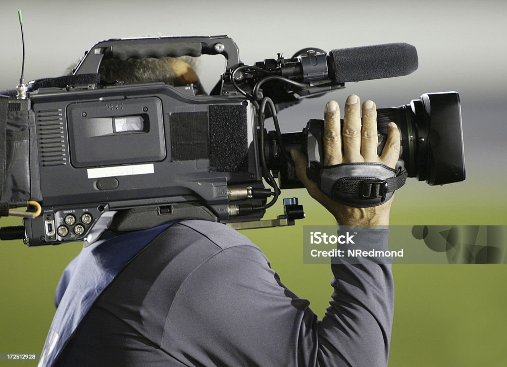 Телевизор новости округлым охватывает историю - Стоковые фото Горизонтальный роялти-фри