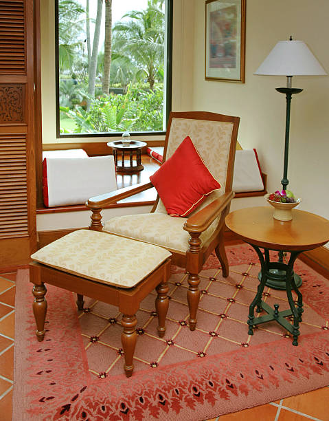 istock Armchair And Ottoman Near Window 172513787