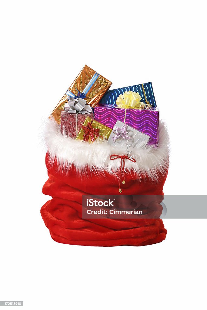 Navidad regalos (en blanco - Foto de stock de Montón libre de derechos