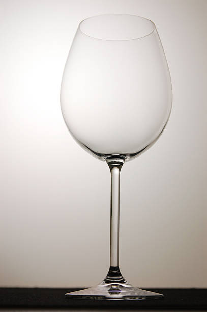 Red wine glass stock photo