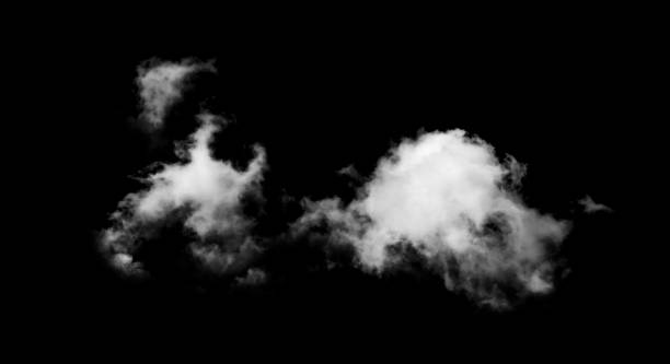 istock Textured Smoke,Abstract white,isolated on black background 1725149550