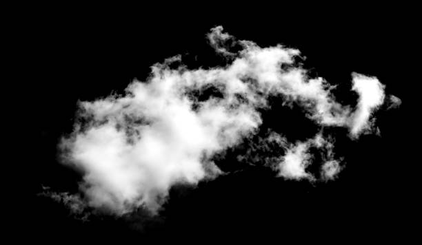 istock Textured Smoke,Abstract white,isolated on black background 1725149566