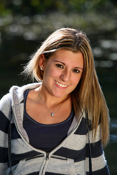 senior photo lindsey portriat of a female high school seniorThese and more images in my portfolio high school photos stock pictures, royalty-free photos & images