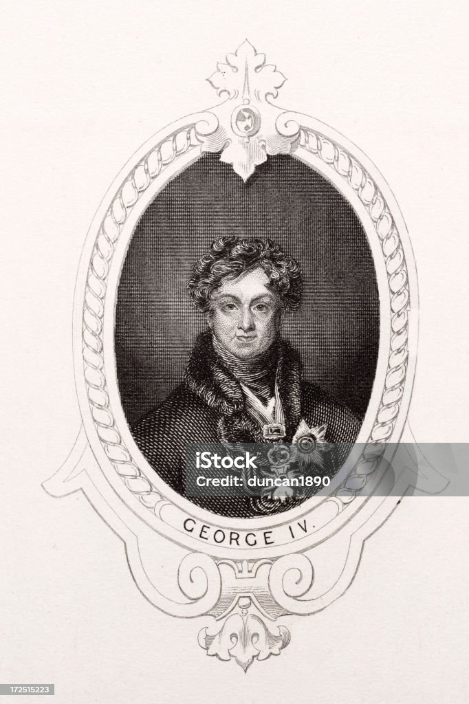Re Giorgio IV - Illustrazione stock royalty-free di Giorgio IV