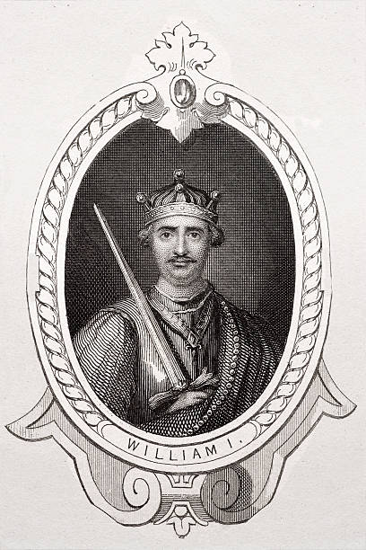 ilustrações, clipart, desenhos animados e ícones de rei william eu - crown king illustration and painting engraving
