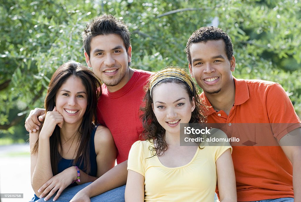Good friends 3 Multicultural group of friends Adult Stock Photo